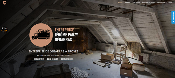 Jerôme Parzy Débarras optimise son référencement grâce à nos solutions digitales