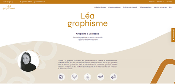 Léa Graphisme, Graphiste à Bordeaux a choisi Cliken Web pour son SEO