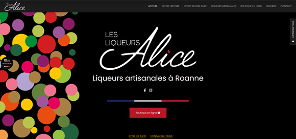 Les liqueurs d'Alice, Liqueurs artisanales à Roanne, a choisi Cliken Web pour optimiser son référencement localisé