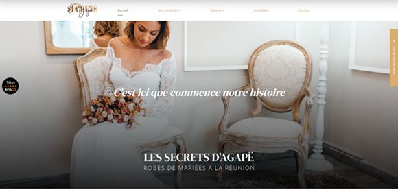 Les secrets d'Agapë à la Réunion, a choisi Cliken Web pour optimiser son référencement localisé