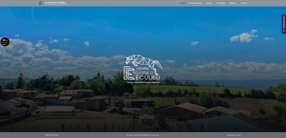 Le centre équestre d'Eculieu, une création de site web Cliken WEB